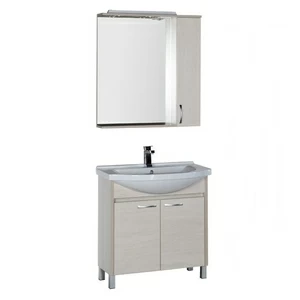 Комплект мебели Aquanet Донна 80 белый дуб