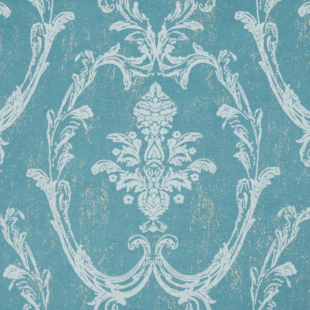 Штора на ленте «Вензель» 160x280 см цвет синий GARDEN STLM-2035552 - Вид №1