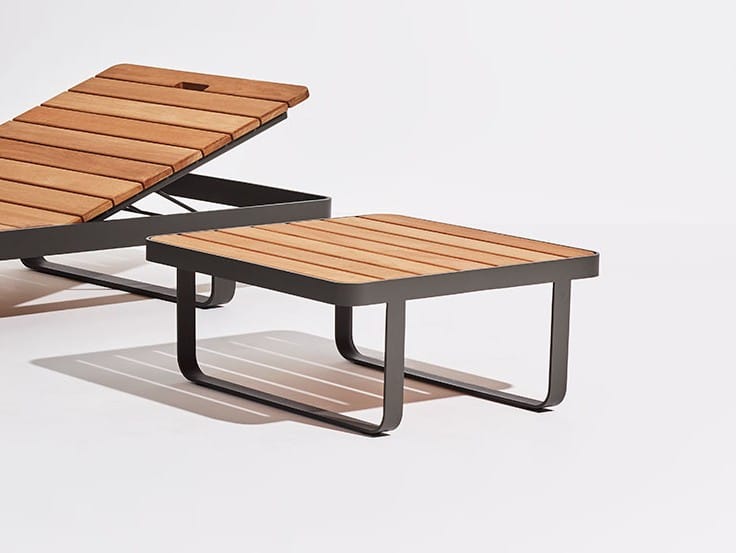 Квадратный стол из тикового дерева Terraforma Makemake ARCH-00134171