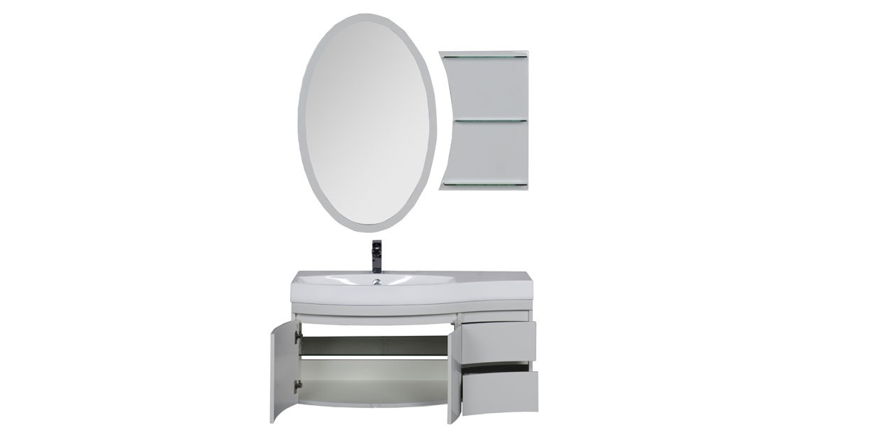 Комплект мебели Aquanet Опера 115 L белый (2 дверцы 2 ящика) 00169414 - Вид №2