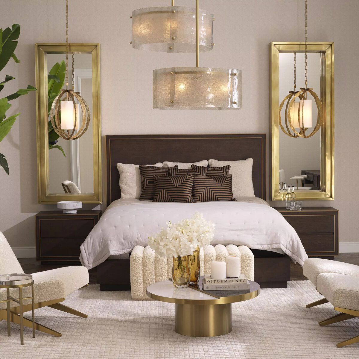 Ткань прямоугольная полосатая подушка Eichholtz SPRAY ARCH-00111308 - Вид №1