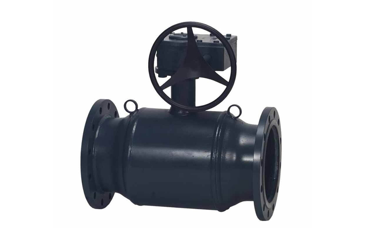 Danfoss JiP Premium FF фланцевый (фланцы на PN = 16 бар) с ручным редукторным приводом JIP Premium FF Кран шар Ду500 Ру25 ред 065N0381G 
