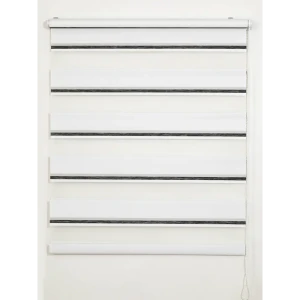 Штора рулонная день-ночь Лечче 180x175 см серо-молочная