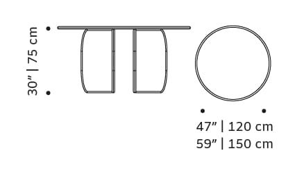 Круглый стол из венецианской терраццо Mambo Unlimited Ideas кактус ARCH-00135452 - Вид №2