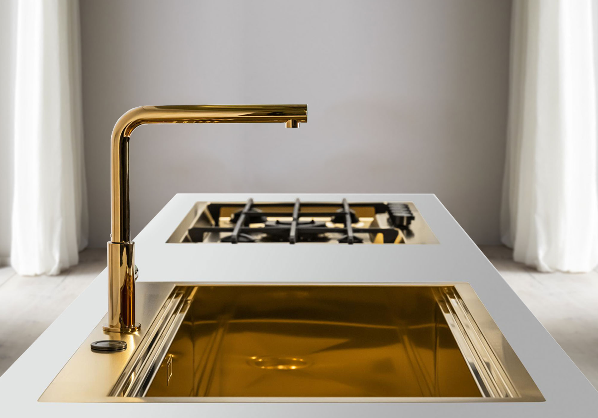 1034059 Мойка Milanello Gold workstation 1034 059 Fosterspa  - Вид №2