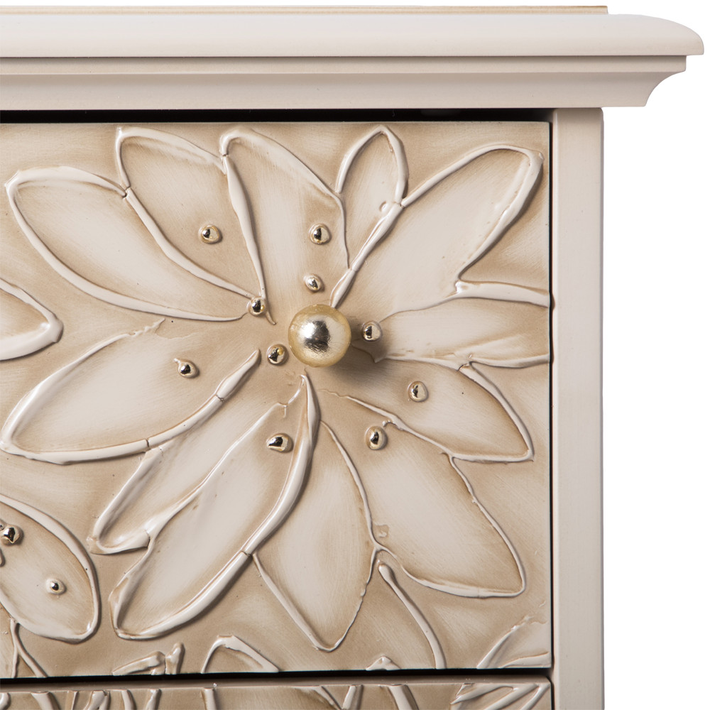 11620 Тумба для обуви Терра-3 (с 3-мя ящиками) Айвори Мраморное золото BOGACHO 4627196590366 - Вид №4