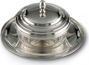 84285 Schiavon Чаша круглая 17см для тертого сыра "Инглезе" (серебро 925пр) Серебро 925