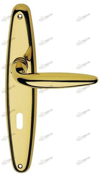 LINEA CALI' Латунная ручка в классическом стиле на пластине с накладкой Kuba sun-id-1498877