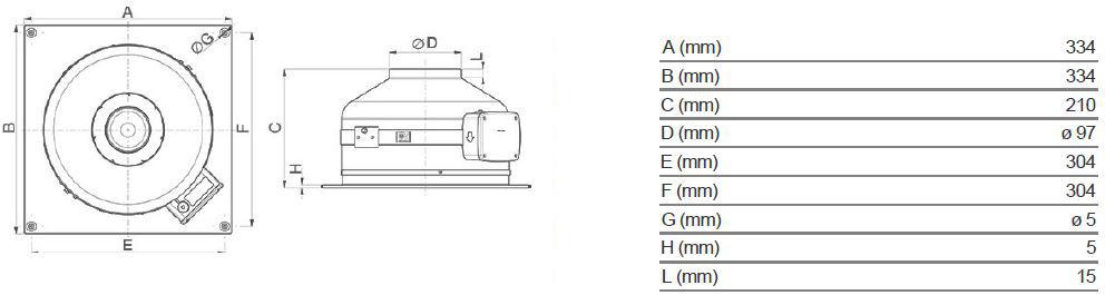 Vortice Центробежный канальный вентилятор настенный для интерьеров Ca md e w 16120 - Вид №4