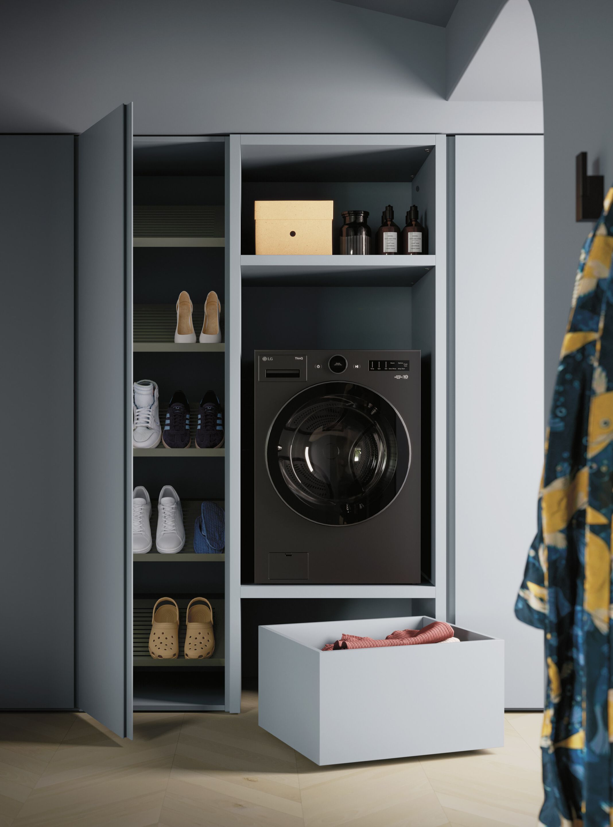 Шкаф для белья с распашными дверцами Arbi Arredobagno пузыри ARCH-00113225 - Вид №2