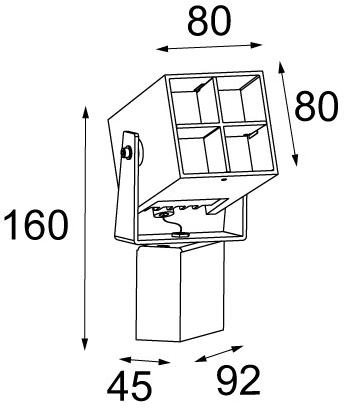 Modular Lighting Instruments Регулируемый светодиодный уличный настенный светильник Julien sun-id-1437000 - Вид №3