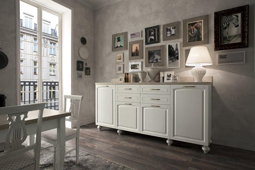 Febal Casa Линейная деревянная кухня с ручками sun-id-1466062 - Вид №2