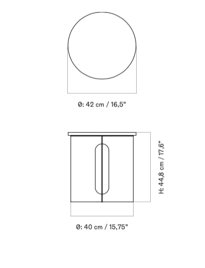 Мраморная круглая столешница Audo Copenhagen Androgyne ARCH-00084219 - Вид №6