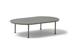Алюминиевый овальный садовый столик с порошковым покрытием