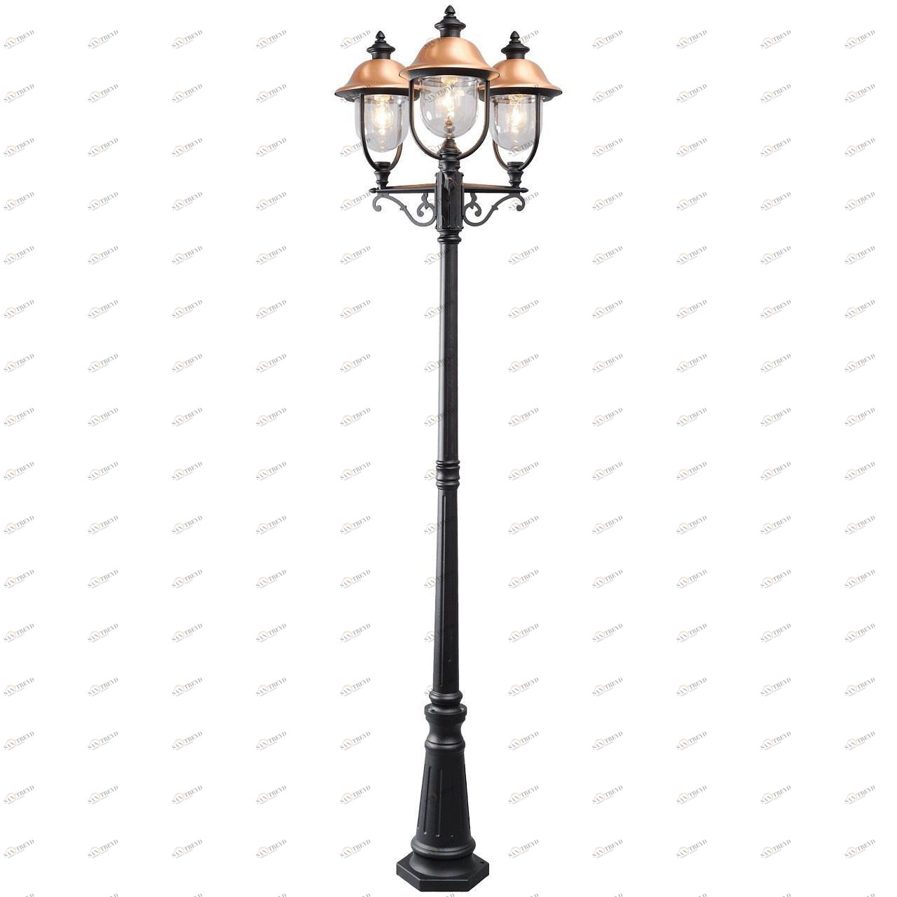 Садово-парковый светильник De Markt Дубай 805040702 DE MARKT ФОНАРЬ, ЭЛИТНЫЕ 268748 Черный 
