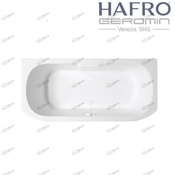 Ванна встраиваемая с гидро и аэромассажем Duo 180 см 2DUA1S6W Gruppo Geromin