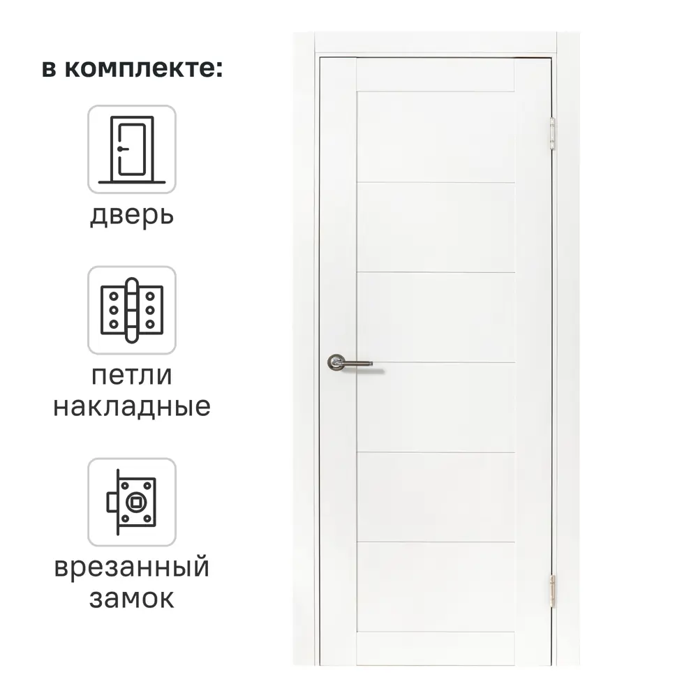 PORTIKA Межкомнатная дверь Богема белая с покрытием Hardflex 89407910 STLM-1566297