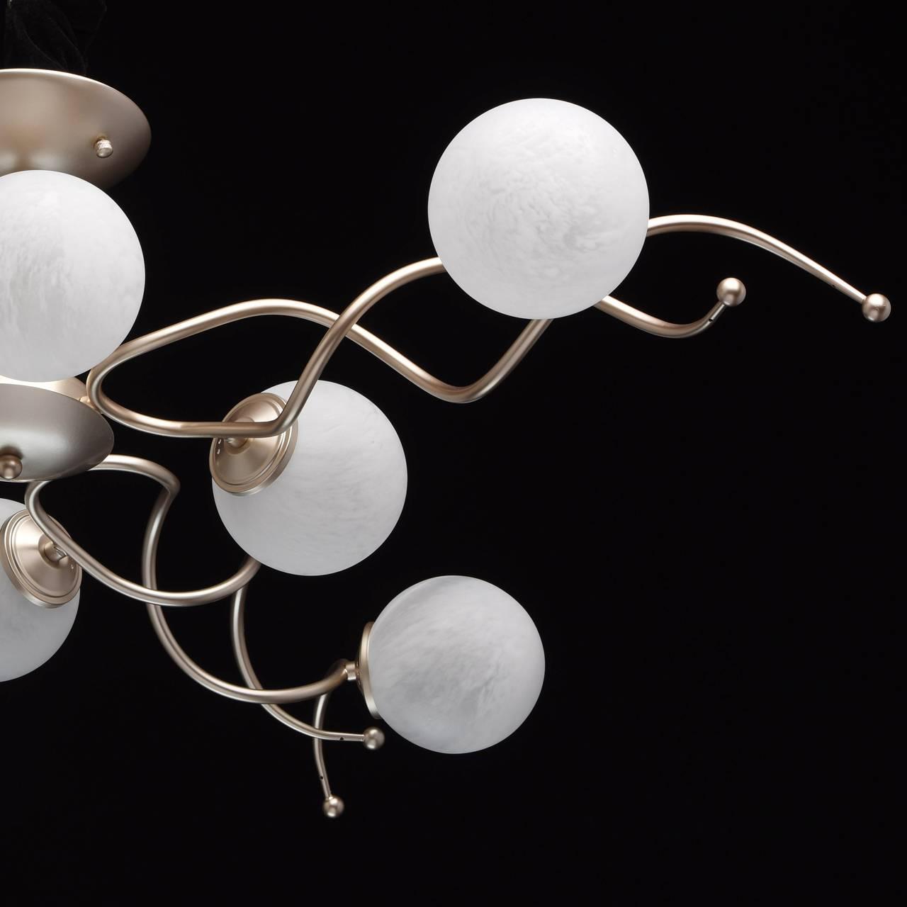 Потолочная люстра MW-Light Оливия 306012808 MW-LIGHT ДИЗАЙНЕРСКИЕ, ОЛИВИЯ 194021 Белый  - Вид №1