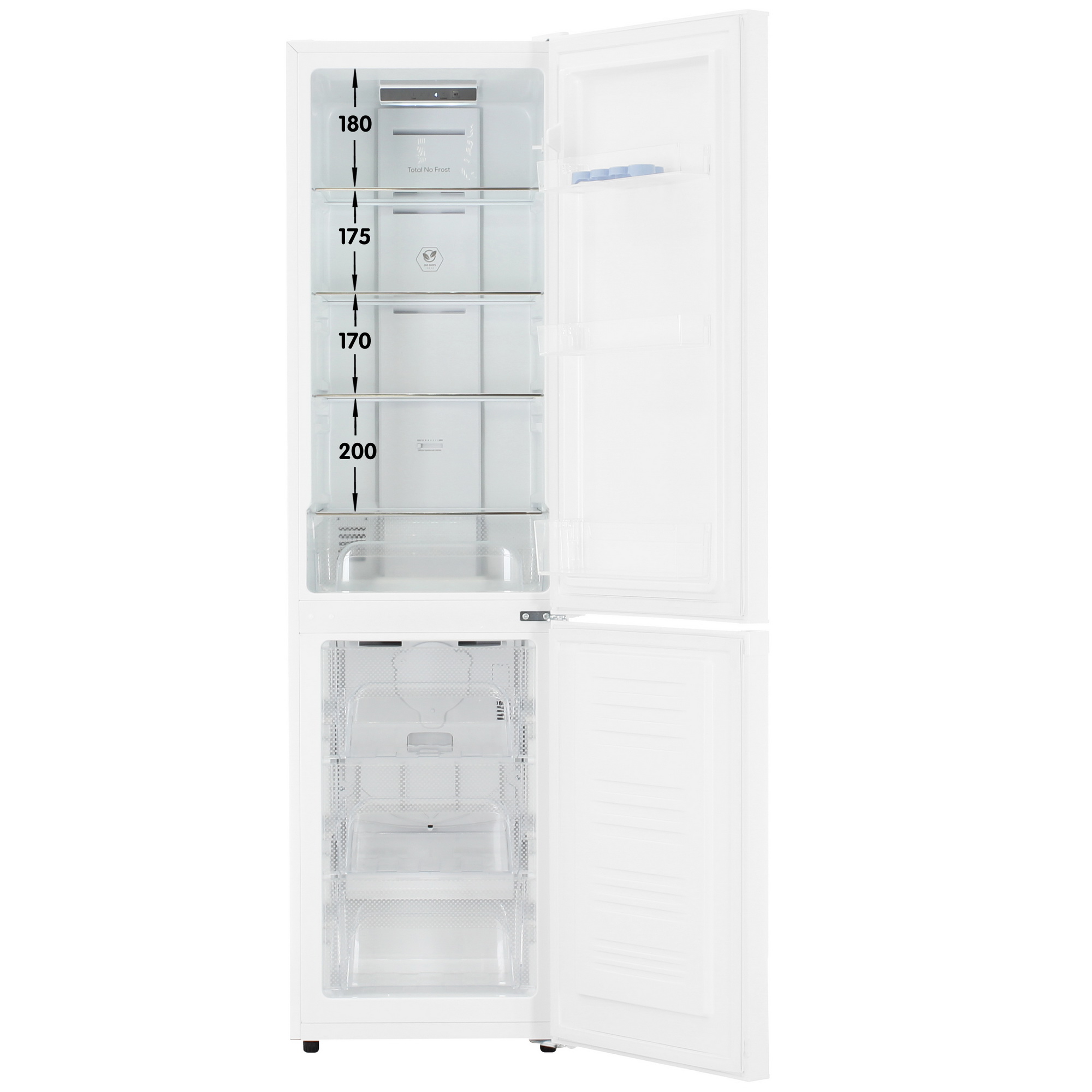 9131515 Холодильник с морозильником   KRAFT KF-NF281W белый STDN-0093819 - Вид №1