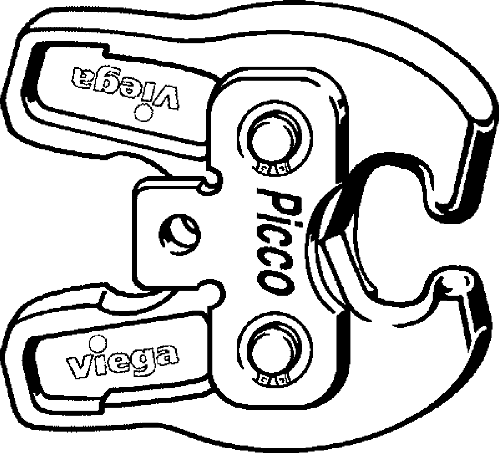 Viega Шарнирная затяжная губка 2496.1 (622657) 622 657 - Вид №1