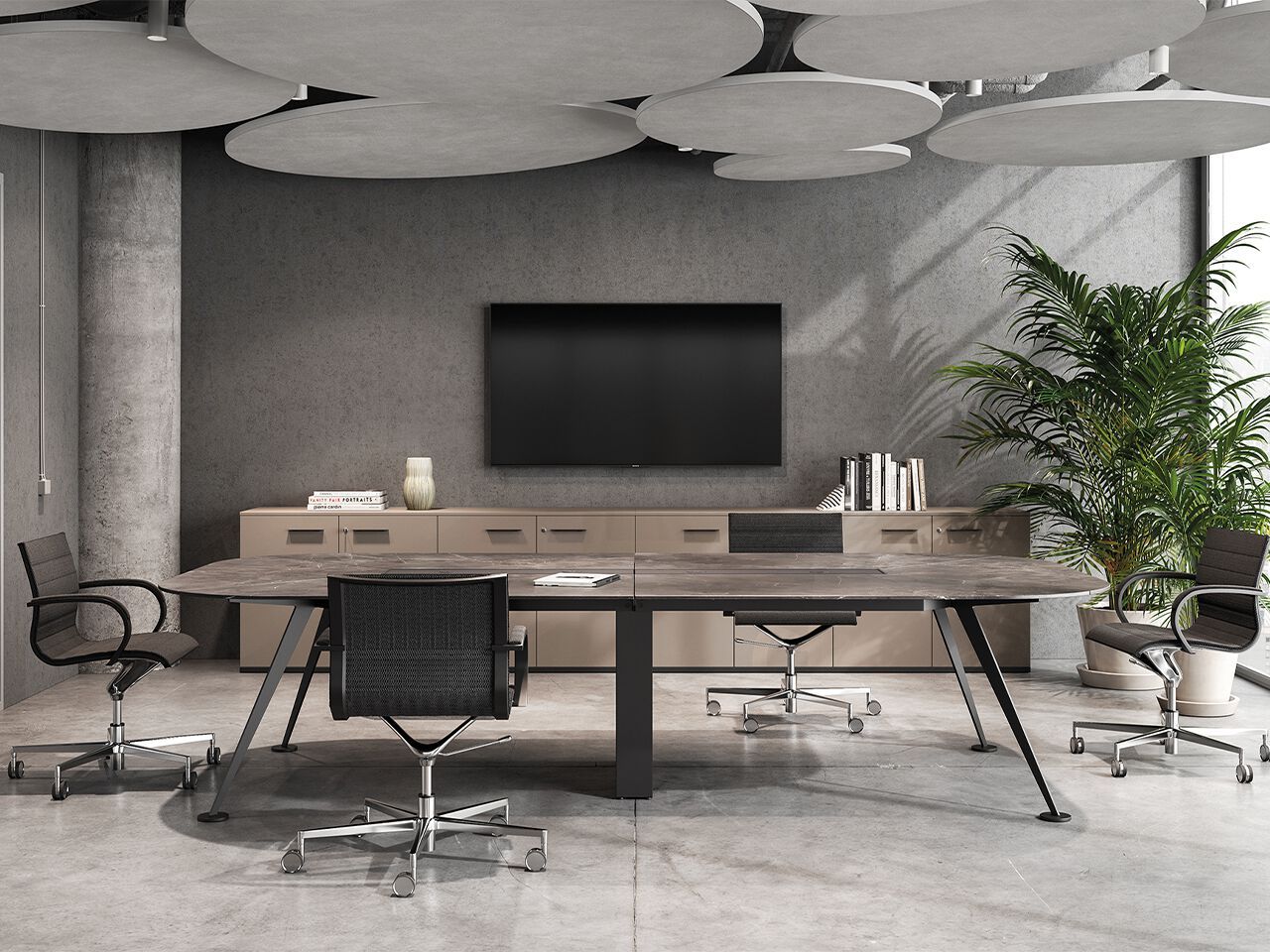 Деревянный прямоугольный стол для совещаний FREZZA Spike ARCH-00072197 - Вид №2