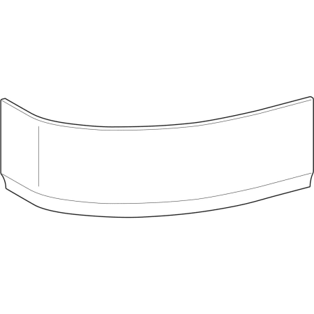 554.821.01.1 Передняя обшивка Geberit Renova для асимметричной ванны, левая Geberit  - Вид №1