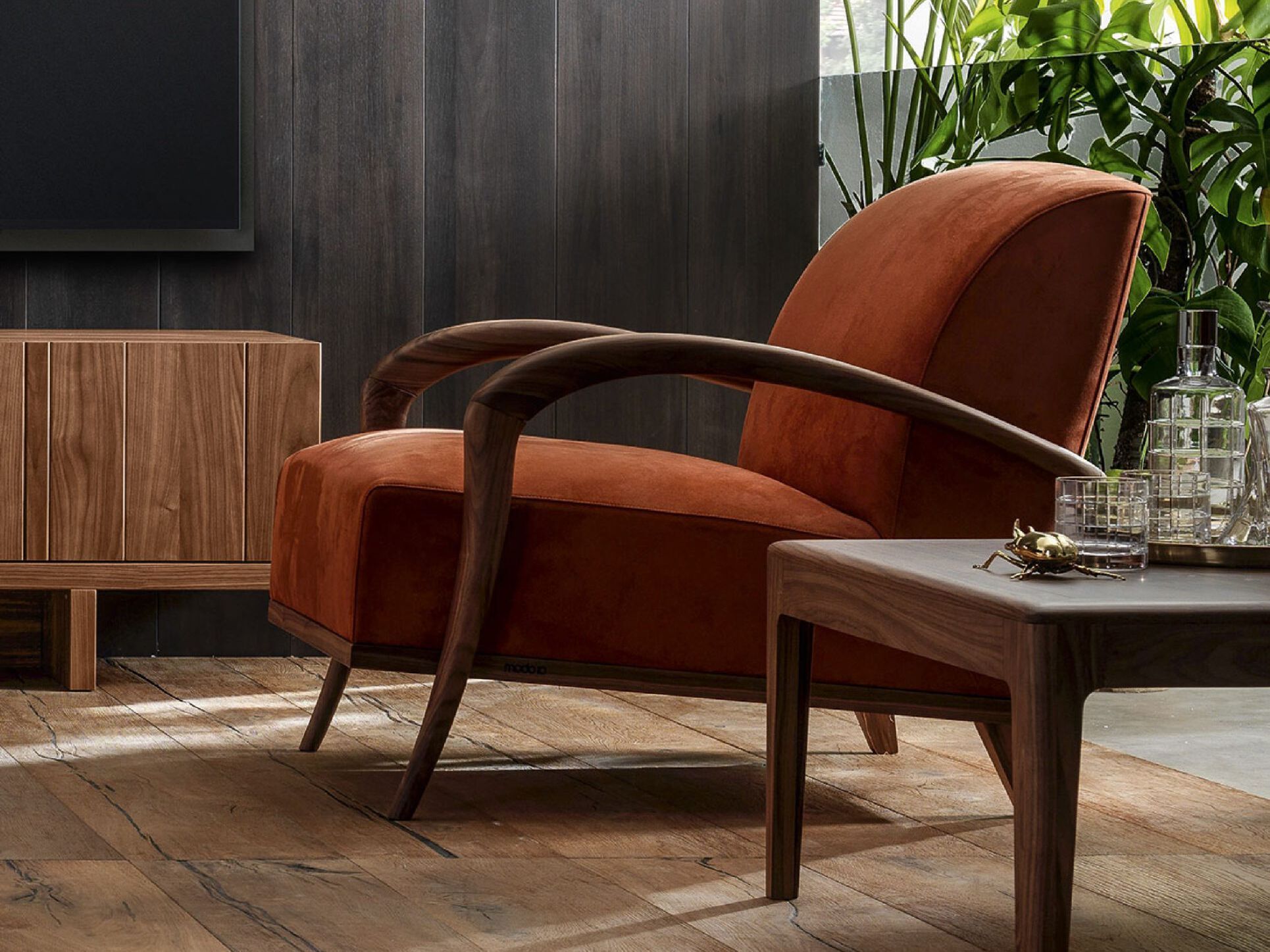 Деревянное кресло с подлокотниками Modesign ARCH-00001893