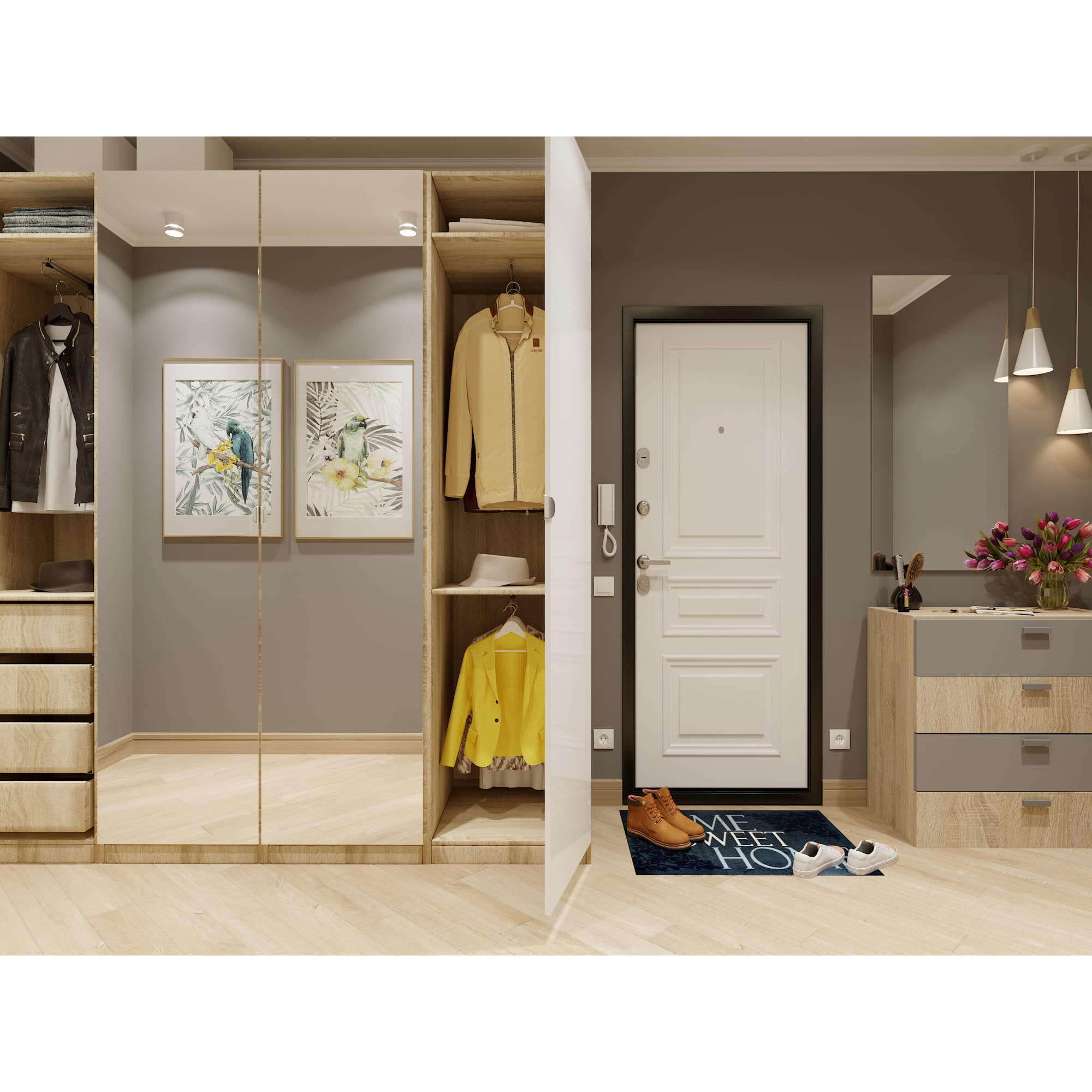 18662862 Каркас шкафа Лион 42x60x232 см цвет дуб сонома Santreyd  - Вид №6