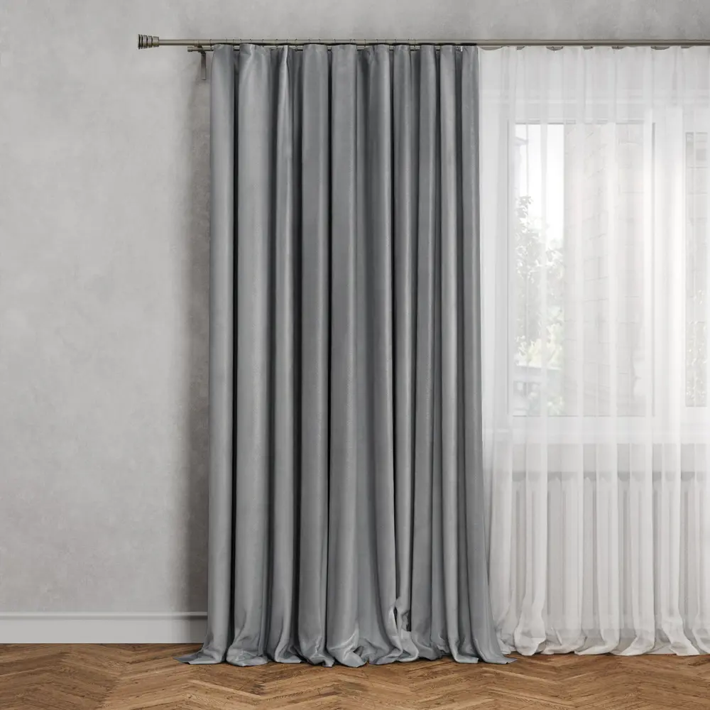 INSPIRE Штора Tony Granit 3 с волнообразным дизайном 200×280 см 84756510 STLM-0054627