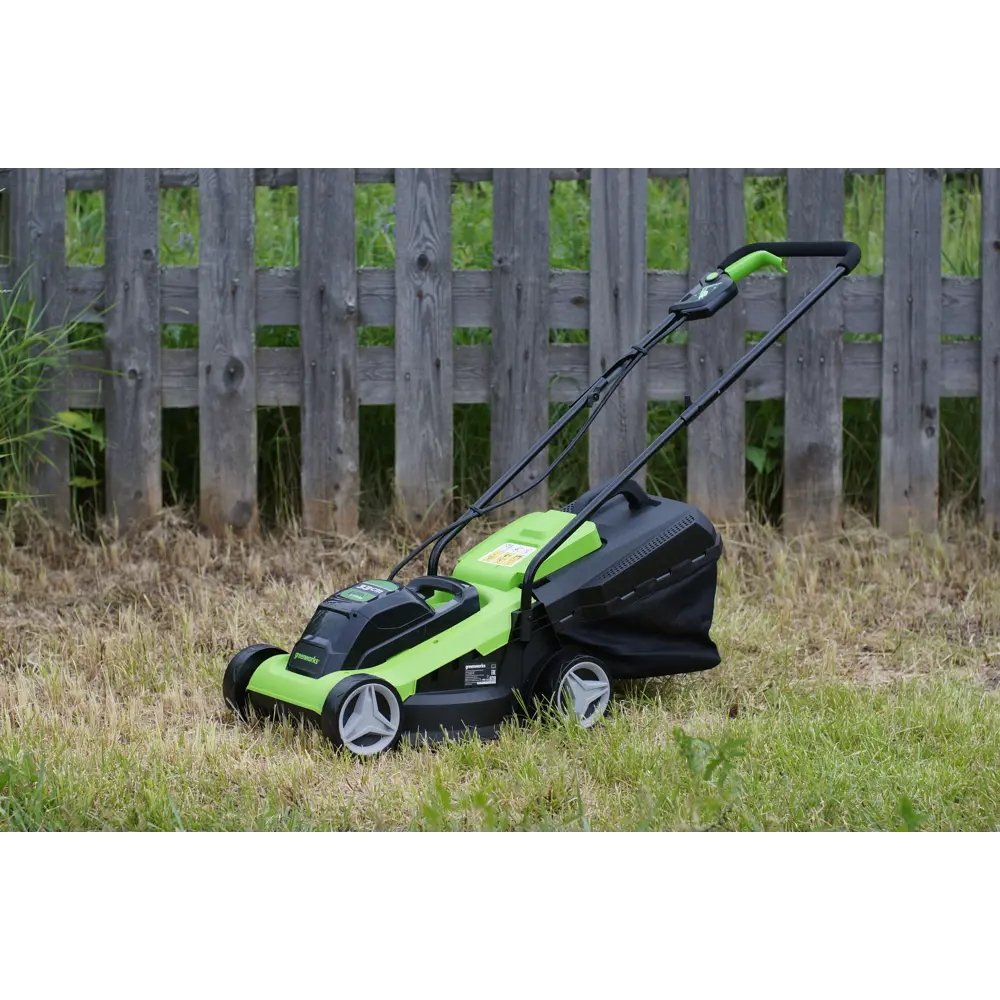 Газонокосилка аккумуляторная GreenWorks 2509607 24 В 32 см 1x2 Ач АКБ и ЗУ входит в комплект 86257658 STLM-2072548  - Вид №7