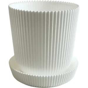 Горшок для цветов Тek.А.Тek 14x14x13.5 см v1.4 л пластик белый