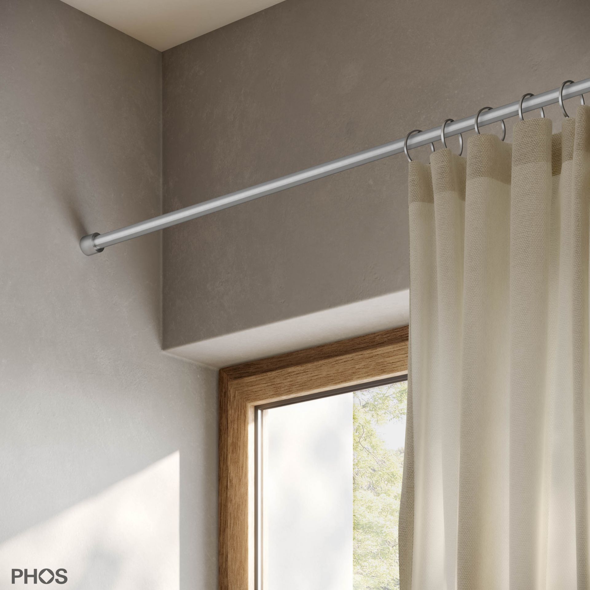 VSN12-3 Нишевой карниз ø12 мм от 160 до 220 см - на заказ PHOS 