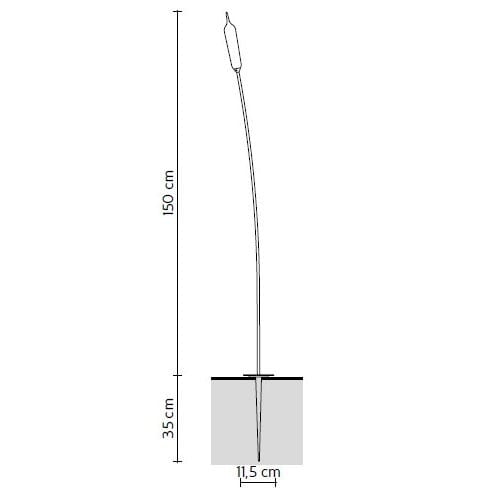 Алюминиевый светодиодный напольный торшер Karman Nilo ARCH-00059050 - Вид №16