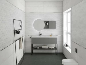 Aparici Белая плитка для стен с эффектом энкаустики Tango