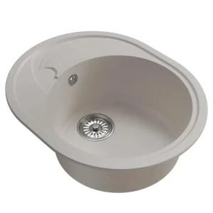 91405403 Врезная мойка Mixline ML-GM17 47x58 18 см искусственный камень цвет белый STLM-1543243