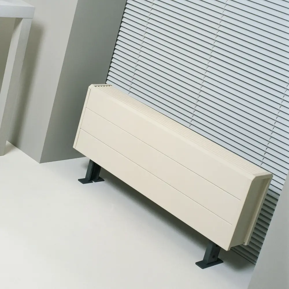 91230927 Конвектор напольный Jaga Tempo Free-Standing 200x800x100 мм медь белый STLM-0936768