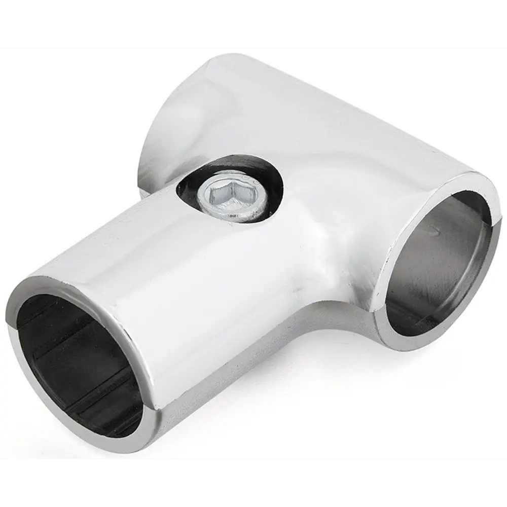 Соединитель 2-х труб Т-образно усиленный, цвет хром PALLADIUM STLM-2039499