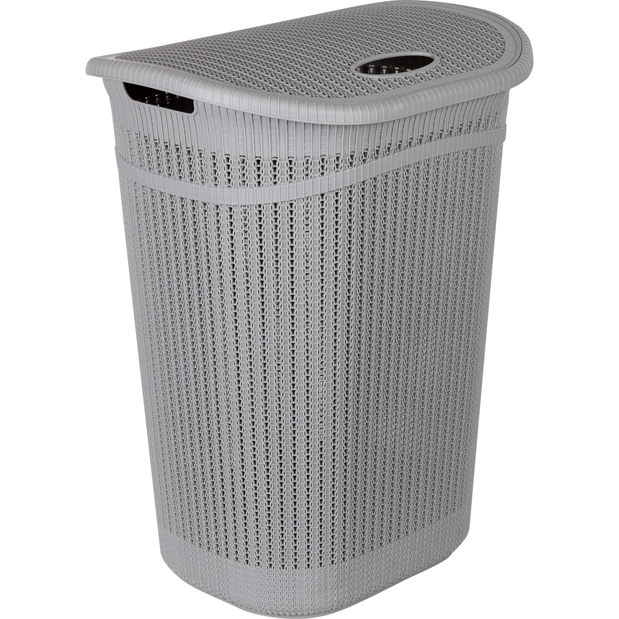 82158492 Корзина для белья «Вязание», 45х59х37 см, 55 л, цвет серый Santreyd 