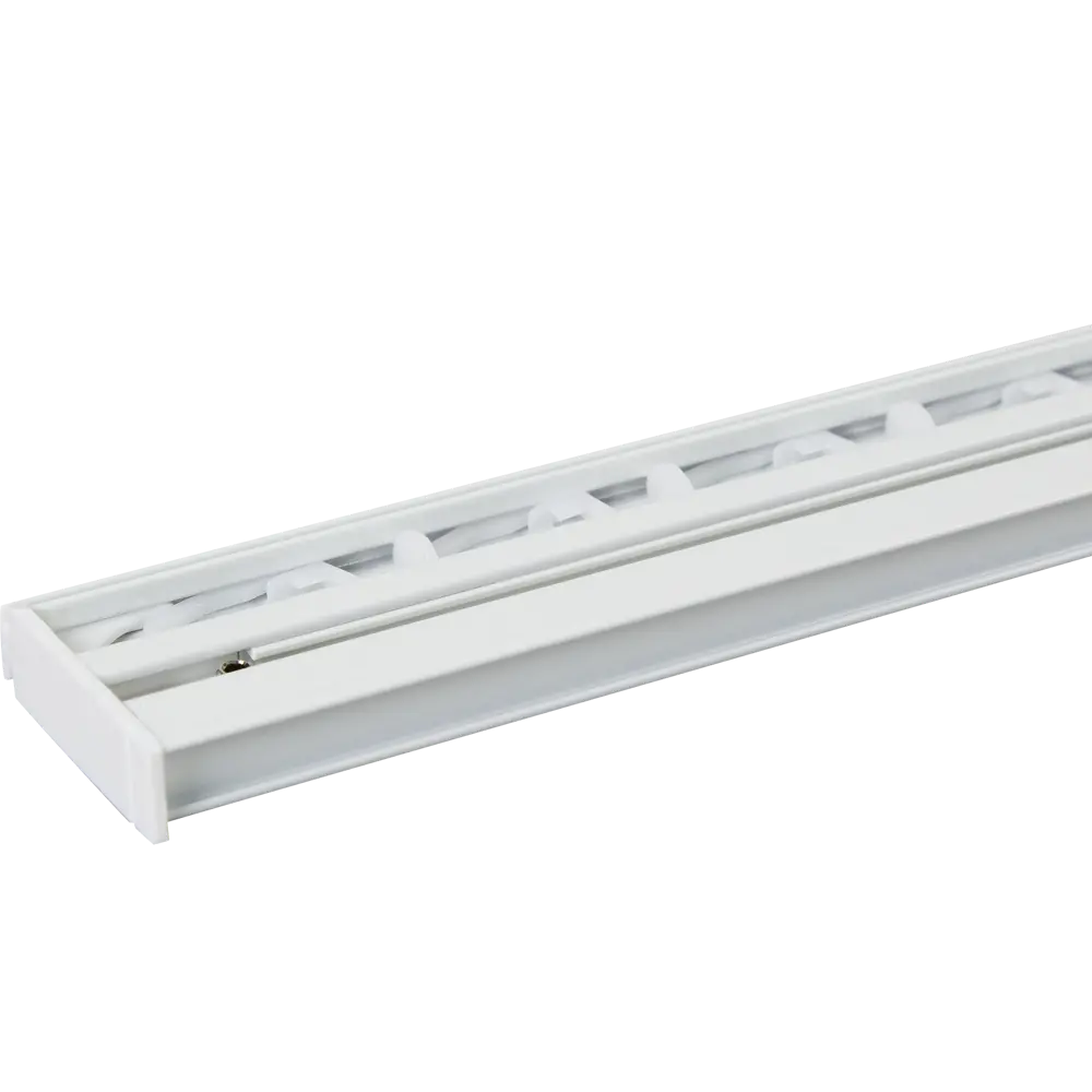 Карниз шинный однорядный 160 см алюминий цвет белый ORBIS STLM-2060846