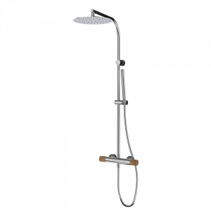 90425908 PREMIUM Хром душ термостатический с колонкой Хромированная арка GRB MIXERS