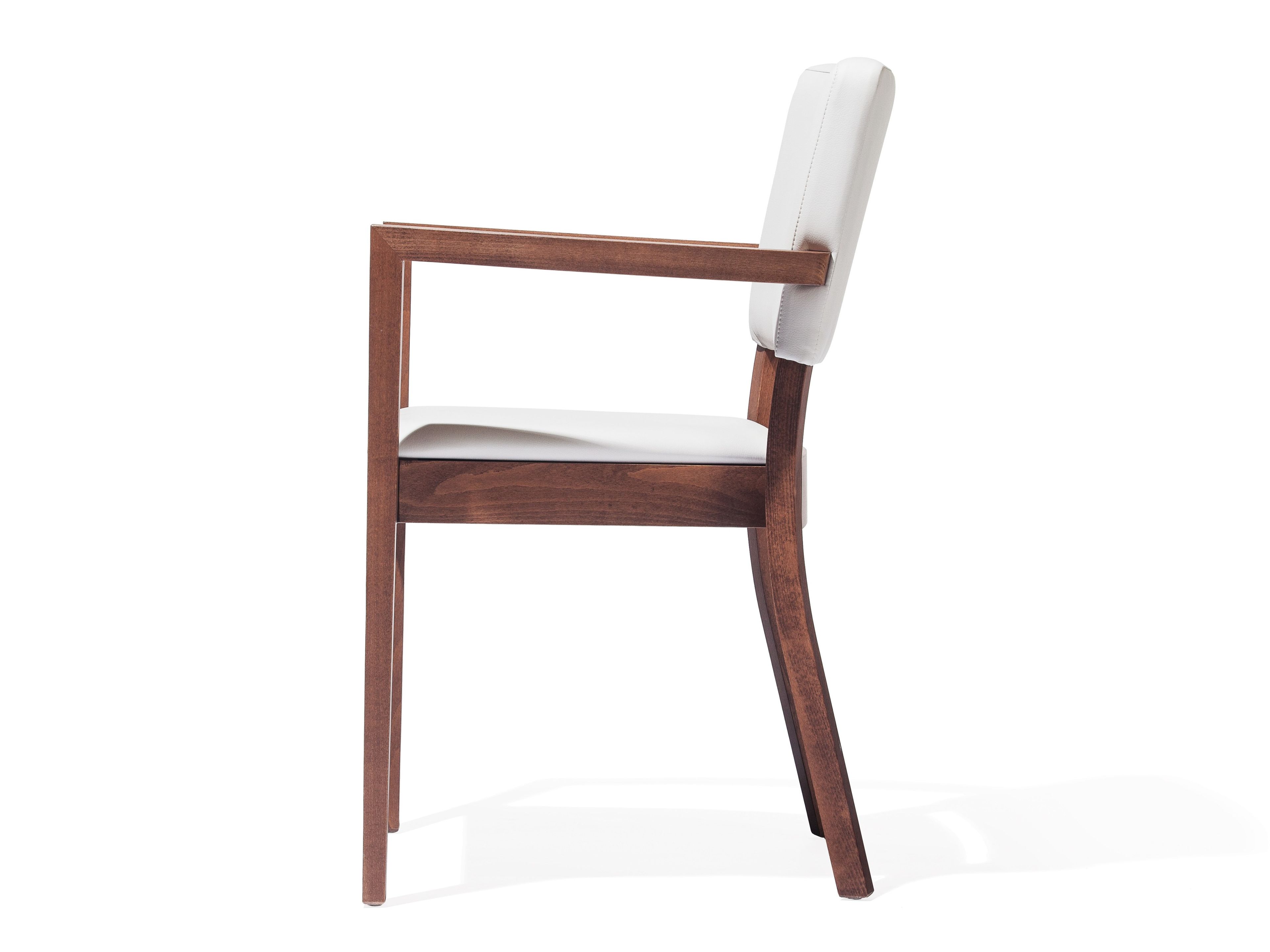 Стул с подлокотниками из дерева и ткани TON TREVISO ARCH-00013001