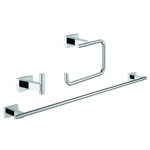 Набор аксессуаров для ванной Grohe Essentials Cube 3 предмета цвет хром 88280366 STLM-2028682