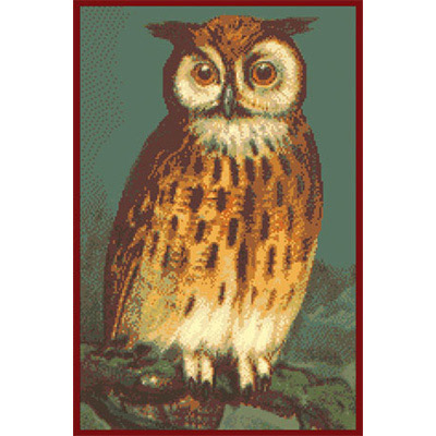 150х230кл Схема для вышивания цв. А3 ДК-046 "Сова" Santreyd 
