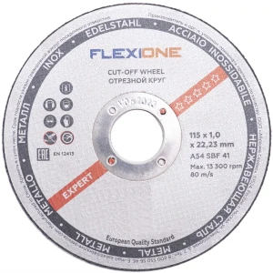 Круг отрезной по стали Flexione 10001028 115x22.23x1 мм