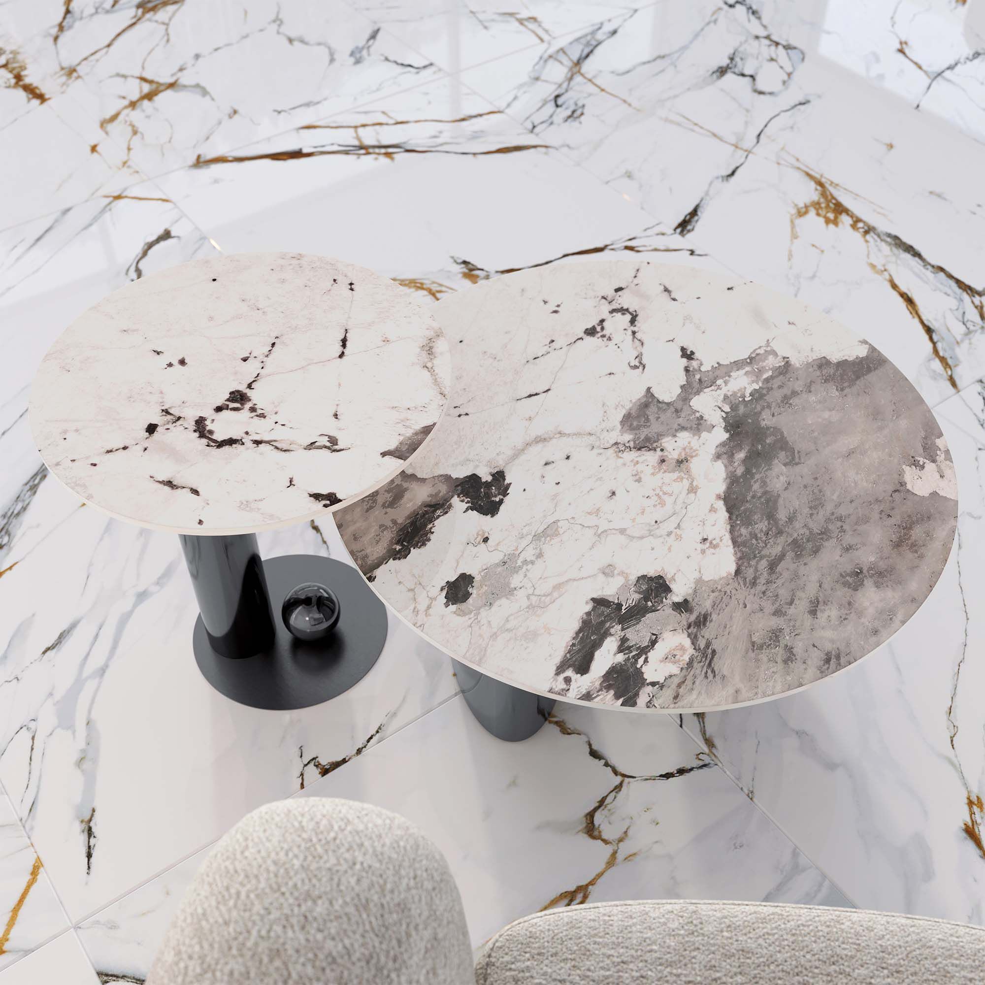 Круглый журнальный столик из спеченного камня GIULIA GRILLO PARIGI ARCH-00107294 - Вид №5