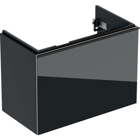 500.615.JK.2 Шкафчик для раковины Geberit Acanto, с одним выдвижным ящиком и одним внутренним выдвижным ящиком, с укороченным вылетом, с сифоном Geberit  - Вид №10