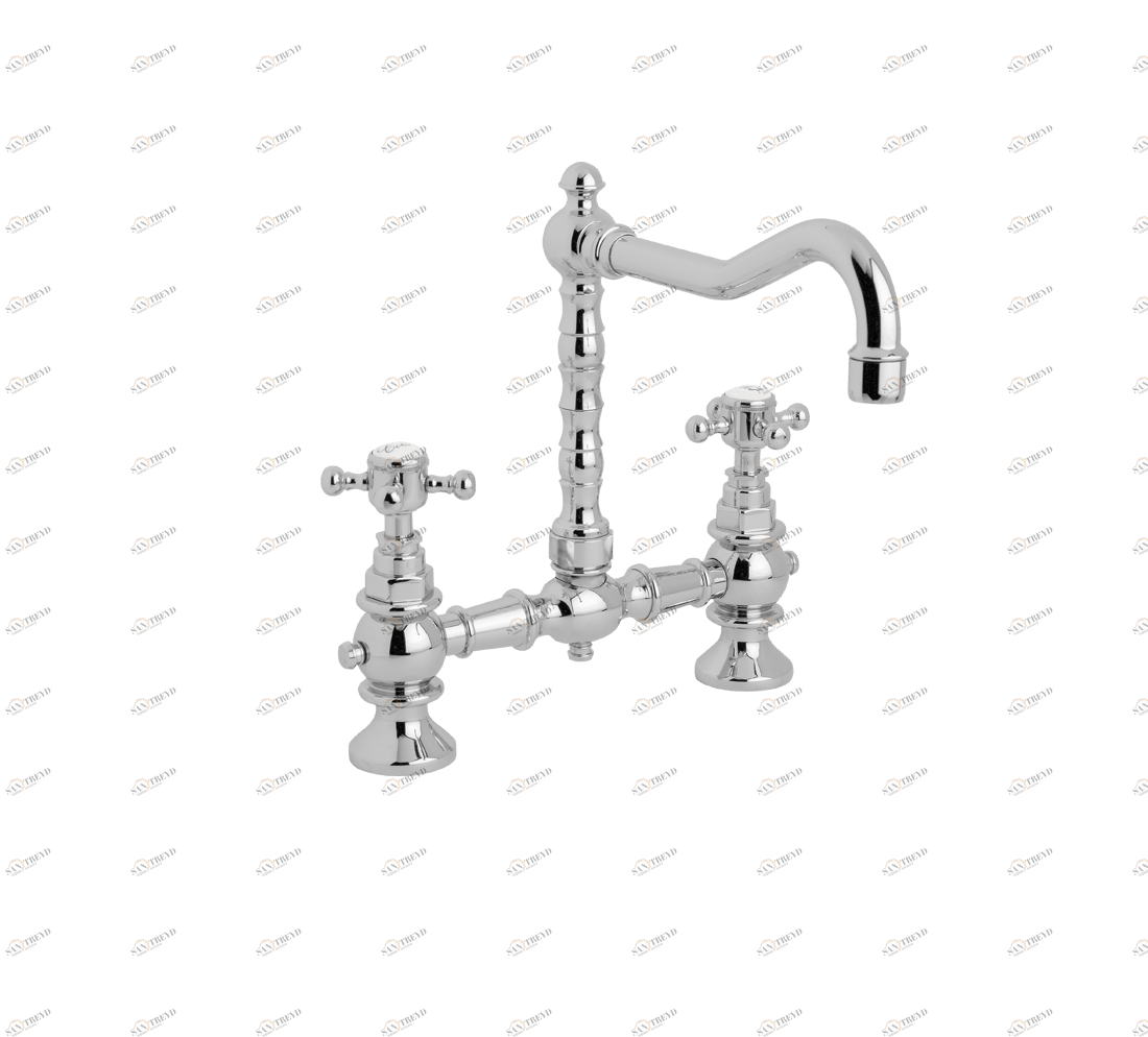 Gentry Home Центр смесителя для раковины до центра два отверстия под смеситель мм Antique Хром GH103016