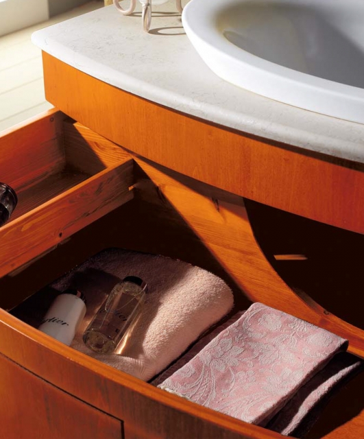 8080 Tifernoit Полированная композиция для ванной комнаты вишневого цвета Bagno  - Вид №2