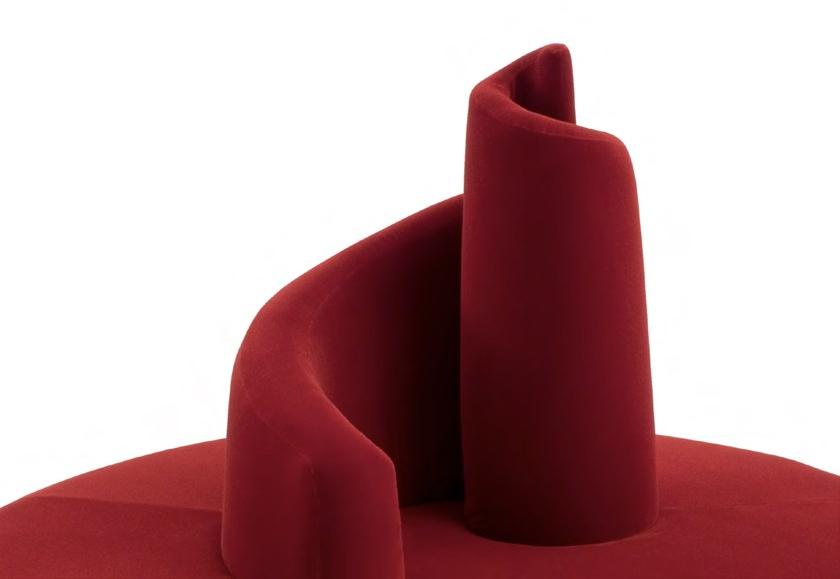 edra Изогнутый бархатный диван  Tat010  - Вид №2