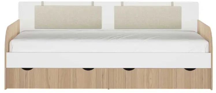 91753541 Кровать тахта Гк аквилон Кот 93.4x80x210 см ЛДСП цвет белый STLM-1090298